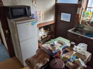 遺品整理作業前の状態